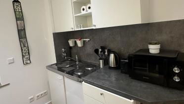 Stilvolles Studio-Apartment im Zentrum MG - Foto 2, stove, minibar