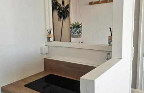 Studio 2 personnes Vue Mer Climatisé Linge Maison - Foto 13