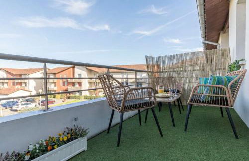 Splendid et cosy T2 terrasse, Airbus et Aéroport - Foto 18