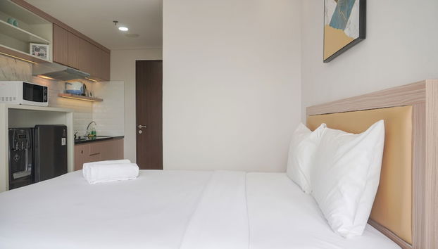 Warm And Minimalist Studio Transpark Bintaro Apartment - Foto 5, Habitación