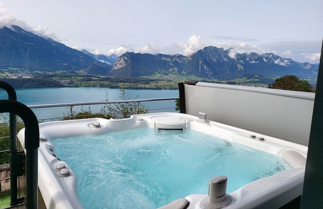 Chalet With Panoramic Views of the Mountains of the Oberland and Lake Thun - Foto 33