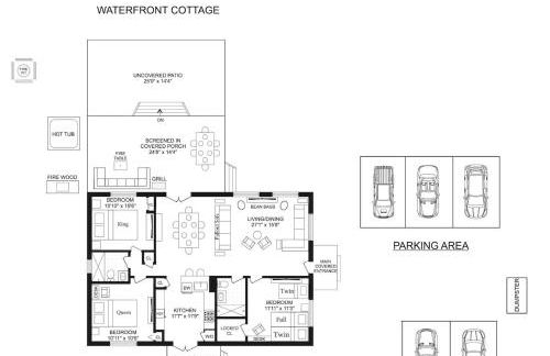 2 Lake Cabins Poolhottub Game Room & Courts - Foto 75
