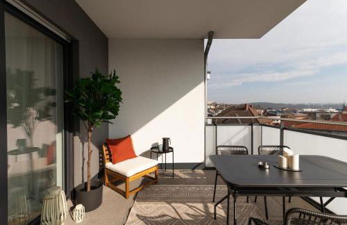 DWELLSTAY - Modernes Apartment I 55qm I 2 Zimmer I Küche I Bad I Terrasse I TV I WLAN - Foto 12