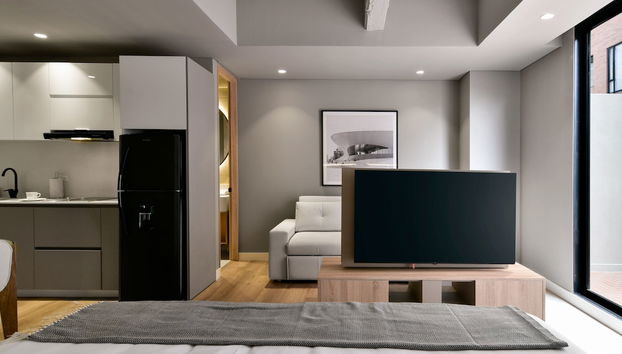 w Illustrious 1BR w/ Great Balcony in Unicentro - Foto 3, Habitación