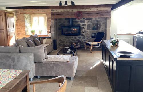 Maison de campagne, 136 M2, 4 pers, grande pièce de vie, 2 chambres, 2 salons, Cantal - Foto 3