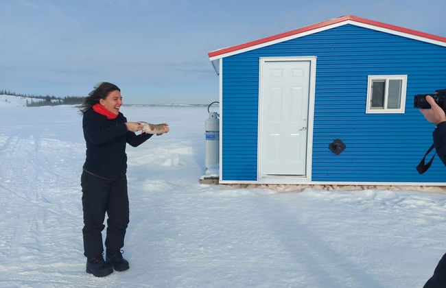 Pêche sur glace à Great Slave Lake - Photo 13