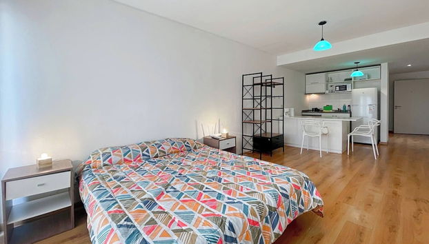 Spacious Studio in San Telmo With Balcony, Gym & Pool - Foto 5, Habitación