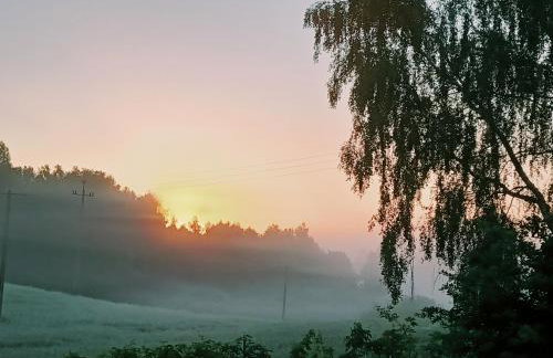 Siedlisko Dwa Żurawie - Uroczy domek nad stawem, z kominkiem, obok konie - Foto 7