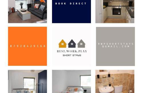 RestWorkPlayShortStays apartment, free parking and wifi, perfect for contractors, near to i54 park and city centre - Foto 1