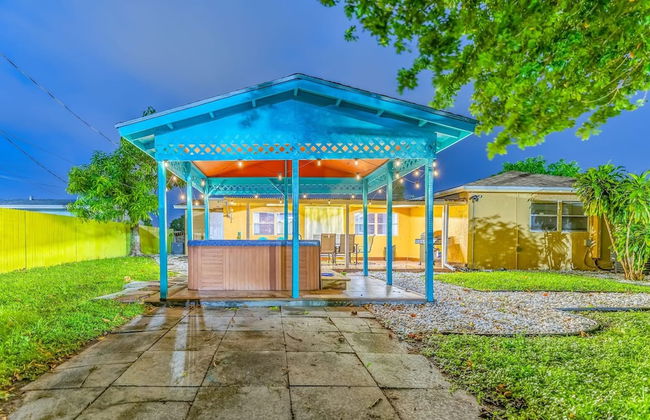 Tropical House Pool Table Jacuzzi Nearby Beach - Foto 36