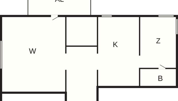 3 Person Holiday Home in ABY - Foto 5, Plano