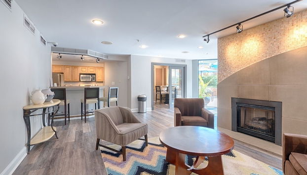 Coin salon dans le hall