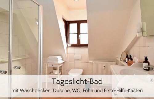 STORCHENNEST - Scandi Style - in der historischen Hinterburg Schlitz - mit Aufzug, Parkplatz & Garten - nahe Fulda und Bad Hersfeld - Foto 7