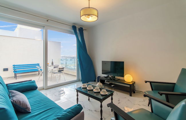 A Sunny Penthouse Modern 2 bdr - Sliema - Foto 10