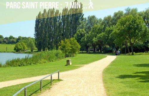 Les Perles Amiénoises-Suite Luxe Centre-Parking - Foto 21