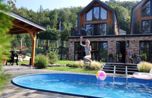 Ostoya Zawory na wyłączność - 2 domki, salka, strefa relaksu, basen zewnętrzny - Foto 12