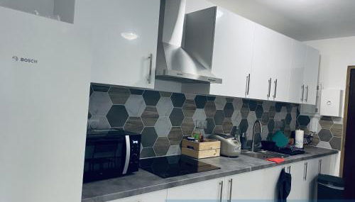 Appartement parisien neuf, moderne avec une grande salon, 2 chambres, 3 lits, parking gratuit, 15min de Paris et 13 min aéroport Orly - Foto 2, stove, minibar
