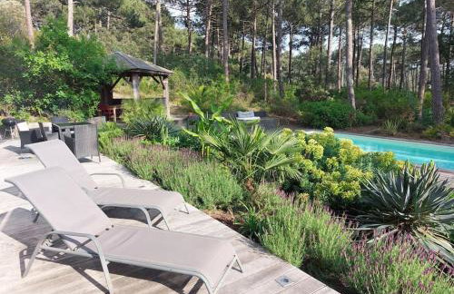 Maison au calme entre Océan et Lac, vue sur le golf, piscine chauffée, classée 4 étoiles - Foto 4
