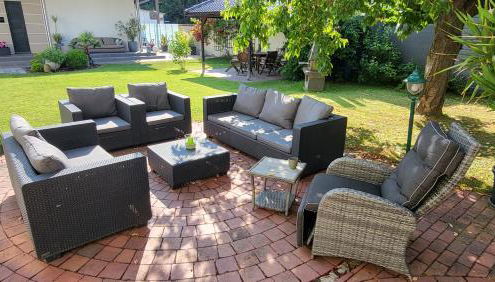 Apartments am Saalebogen mit Gartenterrasse, Grillkamin und freie Parkplätze - Foto 3, Garden