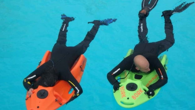 Aventura en snorkel board