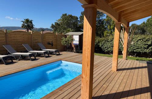 CALA CORSICA - Villas 5 Etoiles T5 Piscine privée - Villa T4 Piscine privée chauffée - Villa T3 Piscine partagée - Internet Fibre - Entièrement Climatisée à Lecci de Porto-Vecchio Cala Rossa - Foto 17
