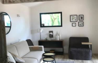 LA BRINDILLE Petit mas provencal meublé de tourisme 3 étoiles 2-3 personnes 1 piece 30 m2 tout confort lisière foret jardin Jacuzzi Piscine - Foto 19