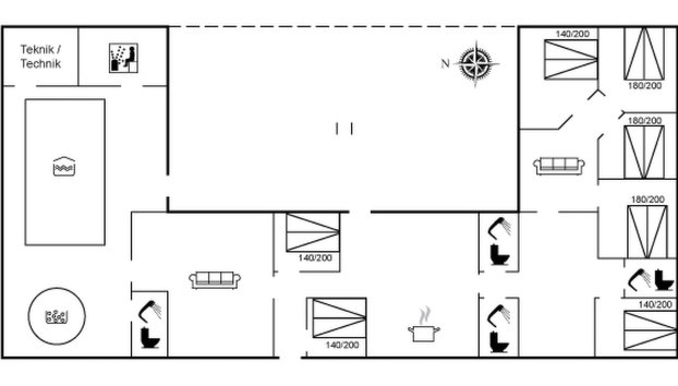 "Cornelius" - 900m from the sea - Foto 5, Floorplan