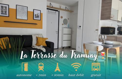 La Terrasse du tramway, Parking, 30min de Paris - Foto 1