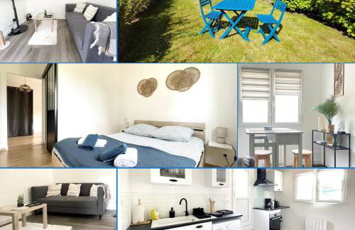 Les chats pitres Maison au calme rénovée avec jardin, terrasse aménagée, transats, abri à vélo, parking gratuit, 5 mn à pied du centre Bayeux proche des plages du débarquement - Photo 2