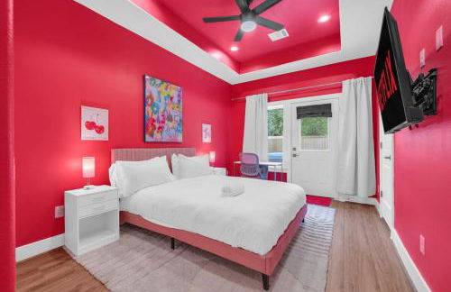 Viral Pink Home Houston B Hot Tub NRG Med Ctr - Foto 7