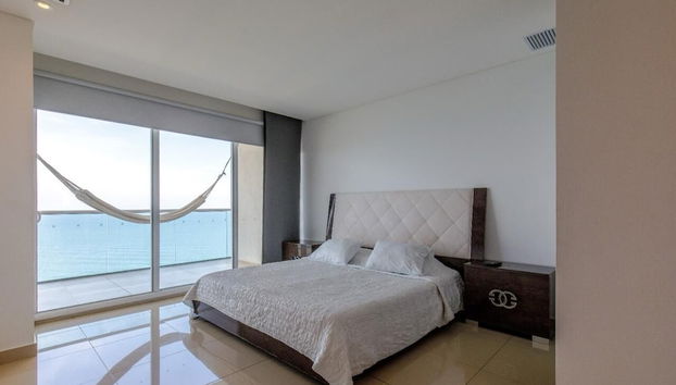H2 Bocagrande Vista al Mar-Bahía - Foto 5, Habitación