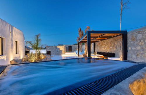 Mykonos Town Black Villa with Cave Heated Pool - Foto 7
