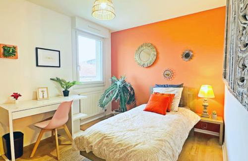 LOASIS -T4 Garage Terrasse WIFI Centre-Ville Gare - Foto 4