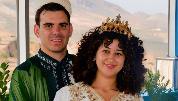 Coppia durante la festa marocchina