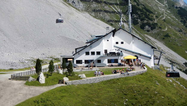 One of the Nordkette cable car stops