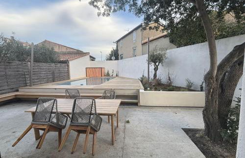 Maison Nomade piscine privée, parking et clim - Foto 47