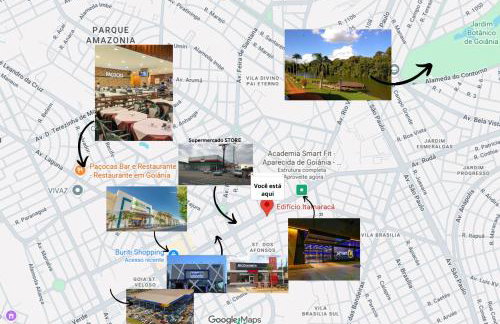 Apto Conforto Av Rio Verde C Ar Cond Wi-Fi garagem - Foto 12