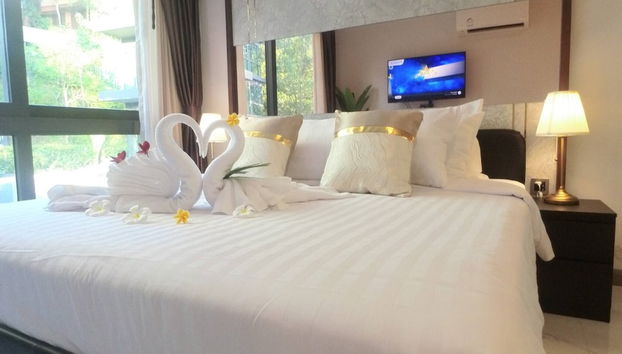 B404 - 1 Bedroom Condo Pool View Near Ao Nang Beach - Foto 2, Habitación