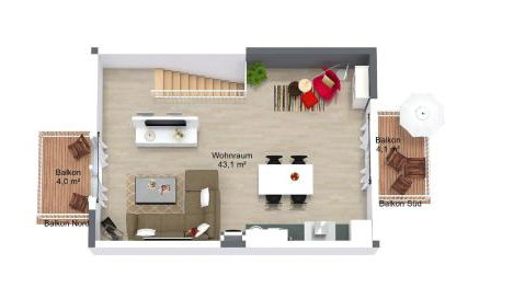 Ferienwohnung Küstenwaldblick mit privat Sauna, 87qm & 2 Schlafzimmern - Foto 2