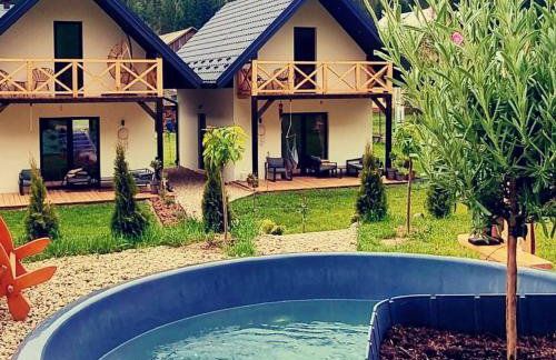 Domki pod lasem Gorce z kominkiem i jacuzzi - Photo 16