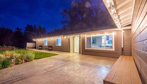 Alpine 4 Bedroom Retreat with Hot tub and Pool table - Foto 2, Garden, Garden view