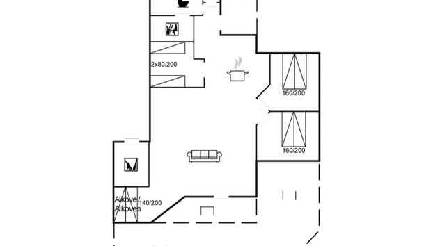 "Sesto" - 300m to the fjord - Foto 2, Floorplan