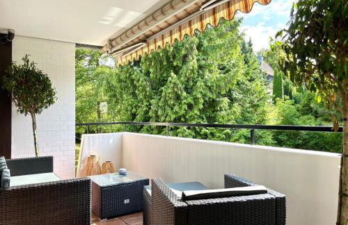 HyggeLiving - DELUXE - 90qm - Balkon - Gartenblick - 55 Zoll TV - Boxspringbetten - Hunde - Kinder - Fahrradkeller - Foto 8