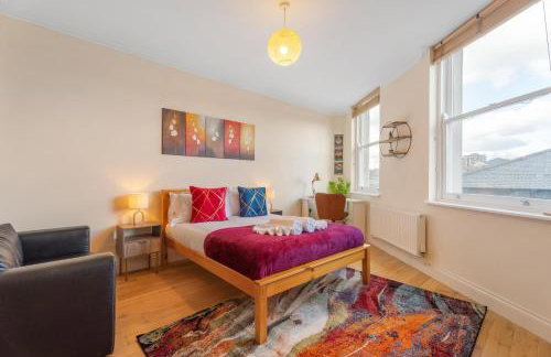 Bright 1BR Apartment in Shoreditch Brick Lane Close to Tube Sleeps 4 - Foto 3