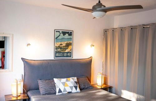 Appartement avec piscine et jacuzzi à 50mètres de la plage et 5min de l'allée des Pins - Photo 20