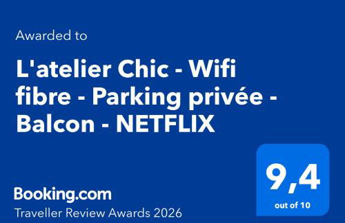 L'atelier Chic - Wifi fibre - Parking privée - Balcon - NETFLIX - Photo 52