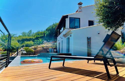 Superbe vue mer et Estérel, Villa Neuve pour 8-10 Personnes, Clim, Piscine - Foto 5