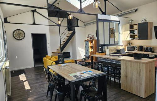 Loft Relais Cœur de France climatisé - 3ch - 2SDB - Foto 5