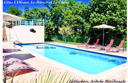 SOUS UN OLIVIER Gîte Le Chêne, au calme avec climatisation et piscine - Foto 26