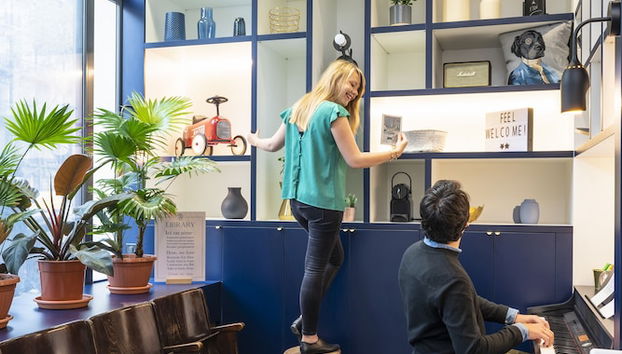 Zona de estar del vestíbulo